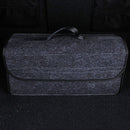 Trunk Organizer Felt Cloth Foldable Car SUV Storage Bag Dark Gray Cargo Box SOE
