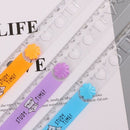 30cm Korean Plastic Folding Ruler Plastic Drawing Kids Gifts School Stationery