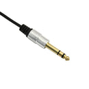 Premium 1.8m 6.35mm 1/8 inch Male Jack to 3.5mm 1/4 inch Male M/M Audio Ste