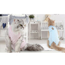 2 Pcs Medical Pet Shirt Dog Cat Operation Wound Dressing Recovery Body Suit (S,
