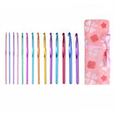 14Pcs/Set Aluminum Crochet Hooks Multicolor Mixed 2-10Mm Knitting Needles D