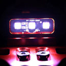 Universal Aluminum Alloy Motorcycle Adjustable LED License Plate Holder Mot