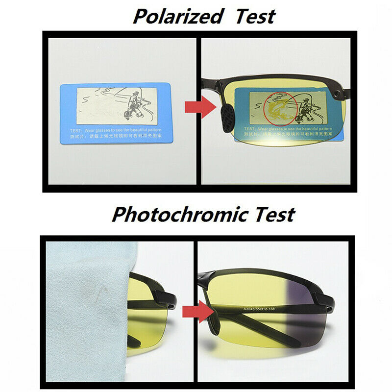 Polarized Sunglasses HD Driving Pilot Glasses Oversize Night Vision Eyewear`3C