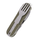 Camping-hiking spoon fork bottle opener portable pocket folding multi tool FT