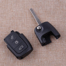 Black Metal Flip Remote Key Case Cover 3 Buttons fit for Ford Focus/C Max Mondeo