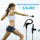 AX-01 Wireless Bluetooth Headset Sport Stereo Headphone Earphone (Black)
