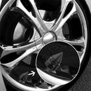 4pcs Cone Shaped Aluminum Auto Wheel Tyre Tire Valve Stem Caps Dust Cover Black