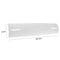 Adjustable Air Conditioner Cover Windshield Air Conditioning Baffle (White)