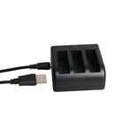 5V/2.1A 3 Battery Charging Charger Micro USB Port for GoPro Fusion Action Camera