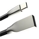 Zinc Alloy Fast Charge Type C USB-C Sync Charger Charging Cable Lead  black
