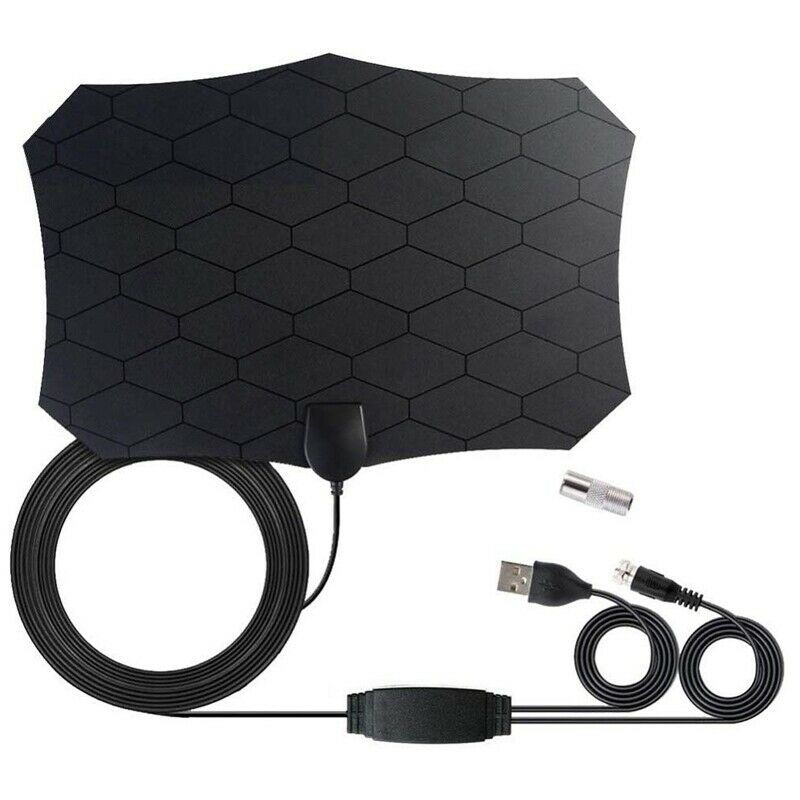 300 Miles 4K 1080P Digital HDTV Indoor TV Antenna with Amplifier Signal BoosM9W5