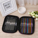 22pcs Set Aluminum Crochet Hooks Needles Knit Multi Color Weave Craft Yarn