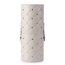 Fashion Leather Makeup Brush Storage Case Empty Holder Organizer (Beige M) A