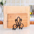 Steel Cutting Board Rack Dish Dryer Stand Organizer Draining Drainer Black