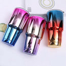 Stainless Steel Thermos Cup with Lid Straw 30Oz Insulated Beer Cup Drinking Z6S2