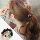 2pcs Women Girls Flower PonyTail Elastic Rubber Hair Band Tie Rope Ring MO