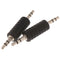 2pcs 3.5mm Stereo Male to Male Jack Audio Plug Connector Adapter Joi 3C