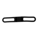 2 Pieces Bike Silicone Band Bicycle Flashlight Strap Tie Holder Black