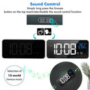 Digital Alarm Clock for Bedrooms LED Display with USB Port Charger,12/24 H,