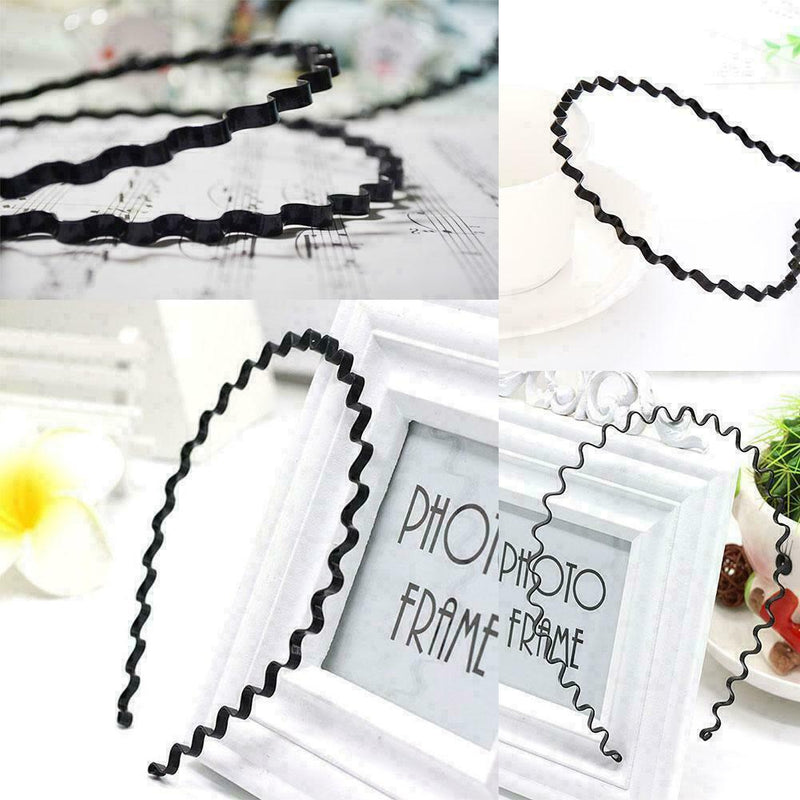 1 x Wavy Hair Head Hoop Band Black Mens Women Unisex Headband Hairbands~New I4E0
