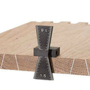 Set of 2 Aluminium Alloy Dovetail Marking Jig Dovetail Marker for Stock up to