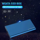 For Windows SE/ME/2000/XP USB 3.0 Mini SATA SSD Case Hard Disk Enclosure Box