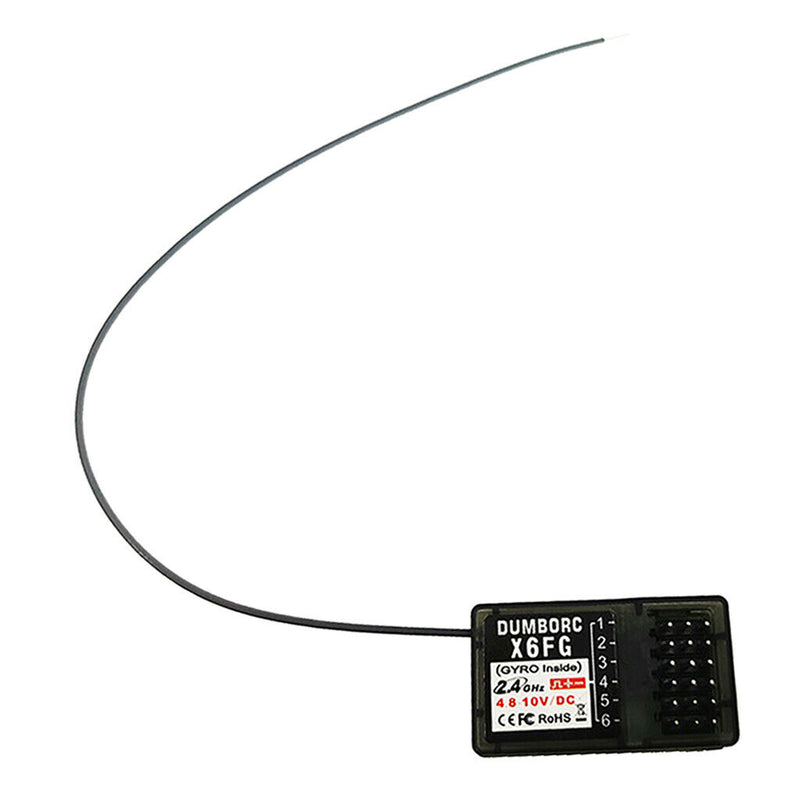X6FG 2.4g Channel FHSS X6FG Receiver Build-in Gyro Failsafe for RC Car/Boat