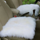 Black Faux Sheepskin Car Seat Home Cushion Fur Pad Cover Warm Mat