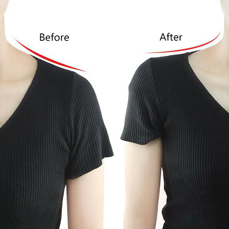 1 Pair Silicone Shoulder Pads Self-Adhesive Enhancer Pads Clothing Accessori Ew