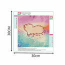 The Sandy beach heart-shaped 5d diy diamond painting cross stitch of diamon I7Q4