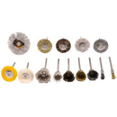 98 Pcs Brush Steel Wire Wheels Brushes Drill Rotary Tools Polishing Rotary