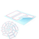 12sheets self adhesive label Blank note label Bar sticky writable name stickerBX