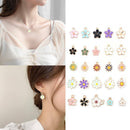 40pcs Assorted Lot Enamel Alloy Daisy Flowers Pendant Charms DIY Accessories
