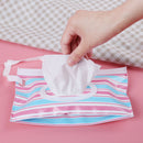 Outdoor travel baby newborn kids wet wipes bag towel box clean carrying case M&O