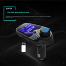 1.44" Bluetooth Car FM Radio Transmitter Adapter Handsfree Voltmeter TF Card