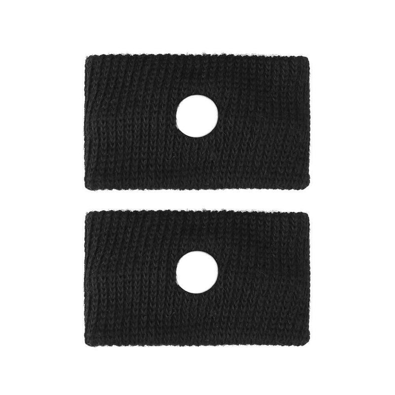 2pcs Morning Sickness Wrist Bands Anti Motion Sickness Wristband (Black)