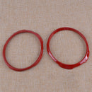 1Pair Dashboard Button Trim Cover Frame Ring Chrome Fit For Jeep Compass 2017+