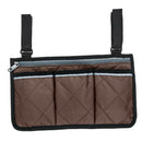 Universal Wheelchair Side Bag Pouch Storage Accessory Phone Holder Coffee