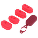 4Pcs Silicone Caps + 1pc Charge Port Cover for M365 Electric Scooter