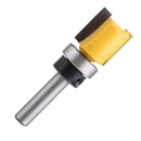 Double Flutes 1/4" Shank Straight Flush Trim Router Cutter Bit Bearing 20mm