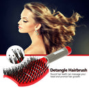 Scalp Massage Comb Bristle Curly Detangle Hair Brush Style Tools (Red) A