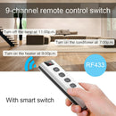 9CH RF433 Remote Control for WiFi Curtain Switch RF Roller Blinds Module A