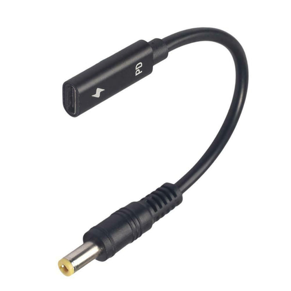 Type-C Female to DC5.5x2.5mm Male with PD Charging Adapter Cable for Laptop #gib