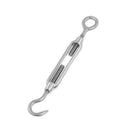 304 Stainless Steel Wire Hook Eye Turn Buckle, 3.8-5.1-Inch O7R5