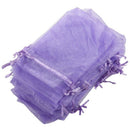 Organza Wedding Party Favor Gift Candy Sheer Bags Jewelry Pouch, 50 pcs 4in