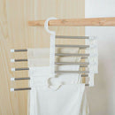 Multi-functional Pants Rack Shelves 5 in 1 Stainless Steel Wardrobe Magic Hanger