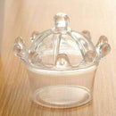 12 PCS Candy Boxes, Plastic Mini Dome with Crown Design Party Decoration Cl