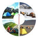 10 Packs Outdoors Tent Stakes Pegs,Ultralight Hook Tent Pegs Canopy Stakes TT4X3