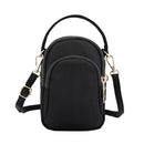 Women Black Mini Shoulder Bags Small Crossbody Cell Phone Purse Holder Gift