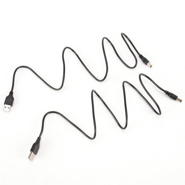 2pcs USB to DC5.5 * 2.1mm Power Cord USB to DC5.5 DC Cable Copper Charging L Hn